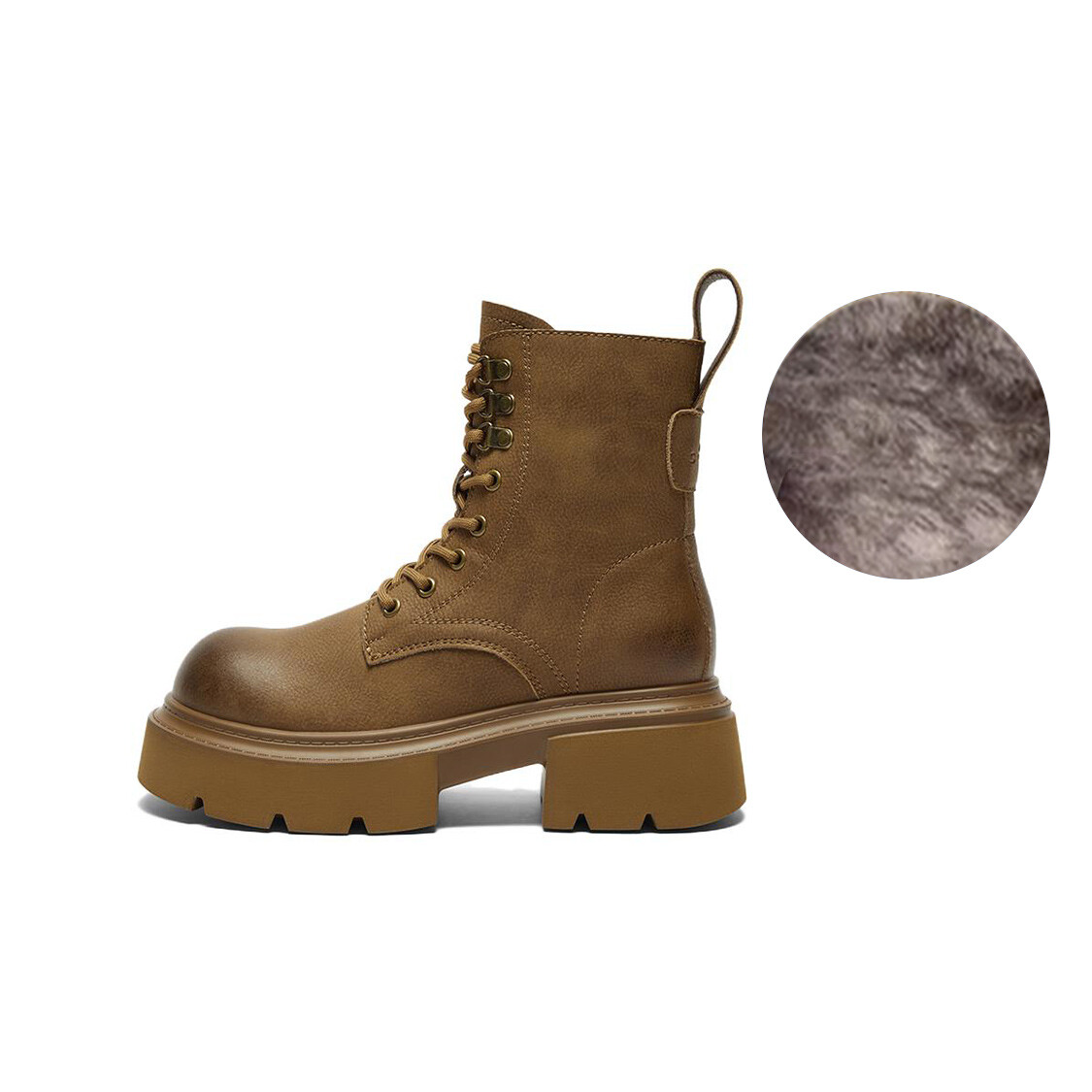 

Ботинки Martin Boot женские Basto, цвет Black Fleece-lined