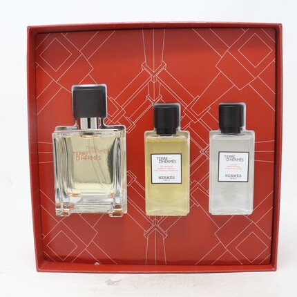 

Парфюмерный набор для женщин Hermes Terre D'Hermes 3-Pcs Gift Set Mens Edt 1.6oz/50ml, S/G 1.35oz/40ml