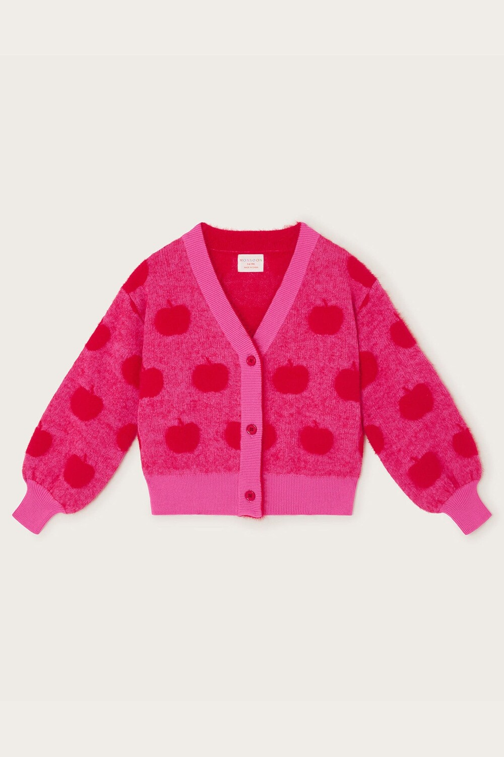 

Вязаный кардиган Red Apple Monsoon, красный