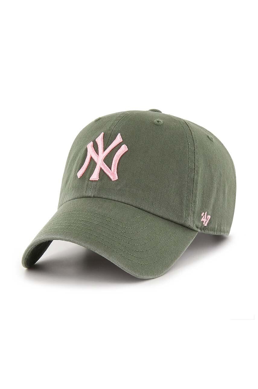 

Хлопковая бейсболка 47 бренда MLB New York Yankees 47 Brand, зеленый