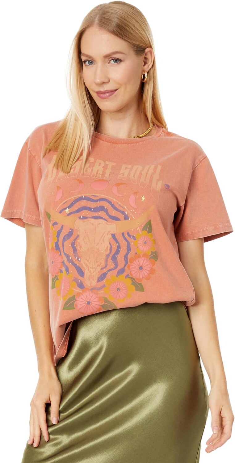 

Футболка бойфренда Desert Soul Lucky Brand, цвет Aragon