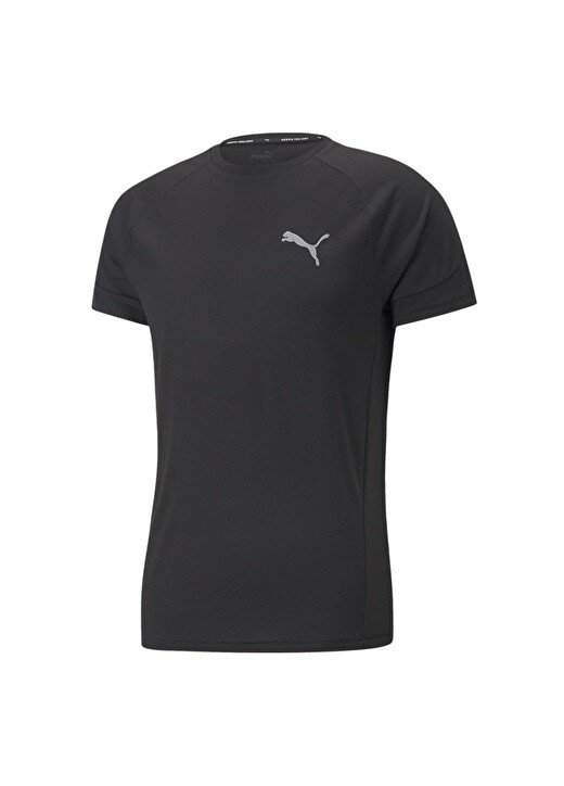 

Черная мужская футболка с круглым вырезом Puma, Черный