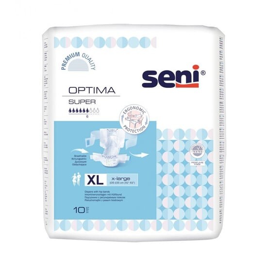 

Подгузники Seni Optima Super XL с регулируемым поясным ремнем 10 шт.