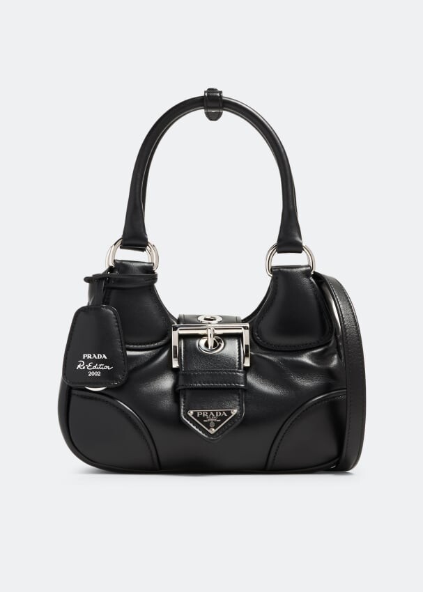 Сумка Prada Moon Padded Leather, черный