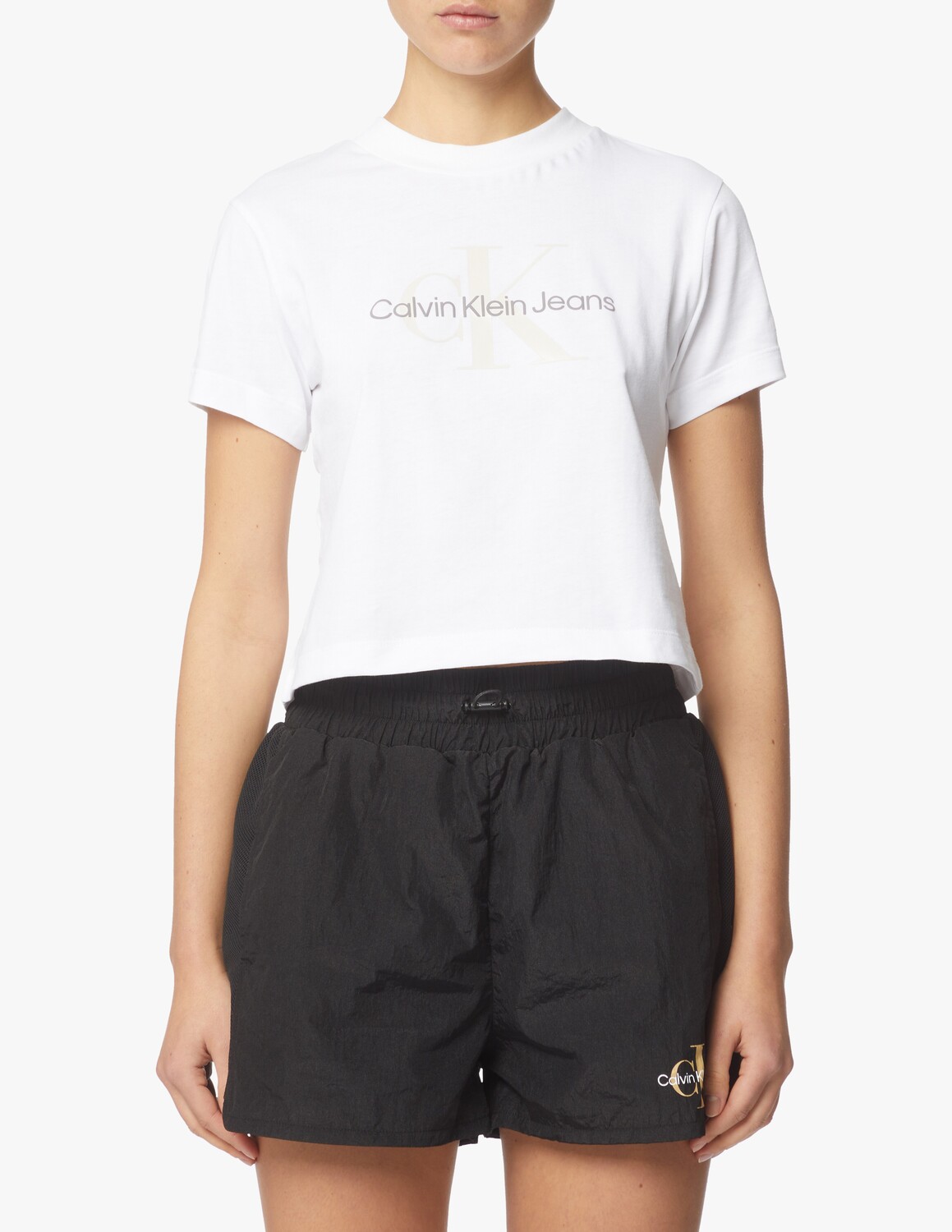 

Футболка с монограммой Seasons Calvin Klein Jeans, белый