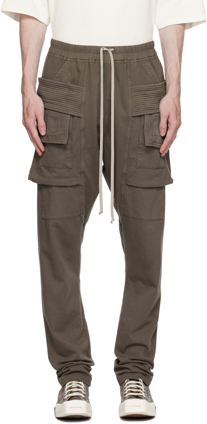 

Серые брюки карго Creatch Rick Owens DRKSHDW, Серый