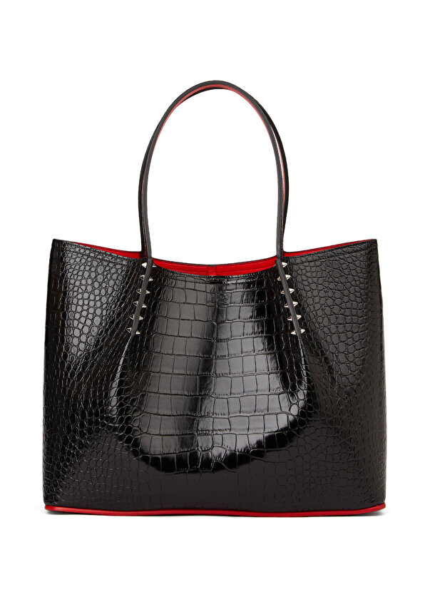 

Большая черная женская кожаная сумка cabarock Christian Louboutin