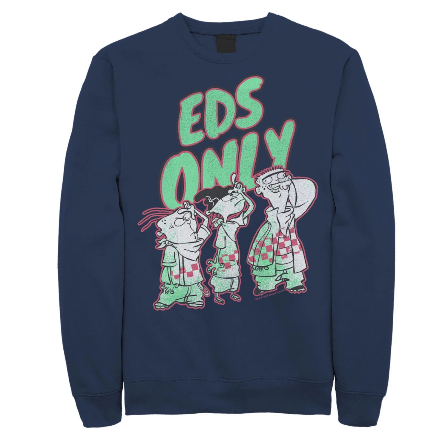 Мужской свитшот Ed, Edd n Eddy Licensed Character, синий цена и фото