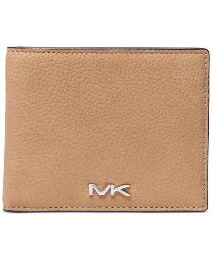 

Мужской тонкий кошелек с логотипом в сложенном виде Michael Kors, коричневый