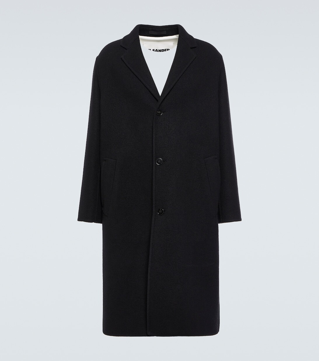 

Шерстяное пальто оверсайз Jil Sander, черный