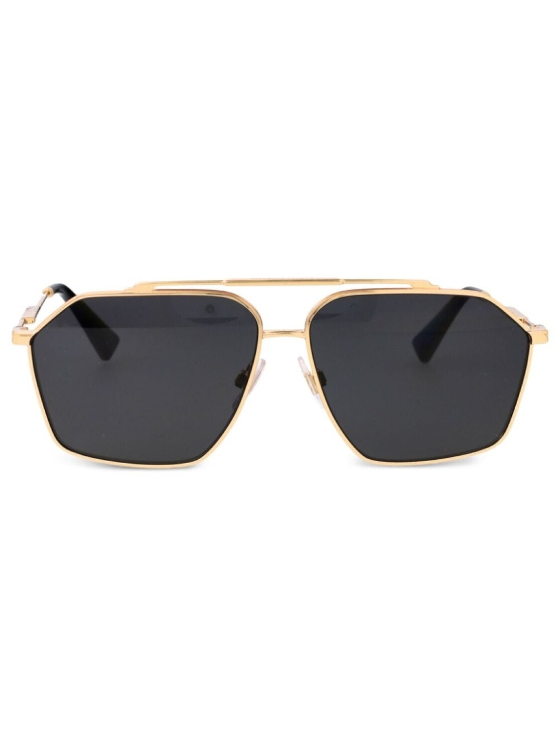 

Dolce & Gabbana Eyewear солнцезащитные очки в большой оправе, золотистый
