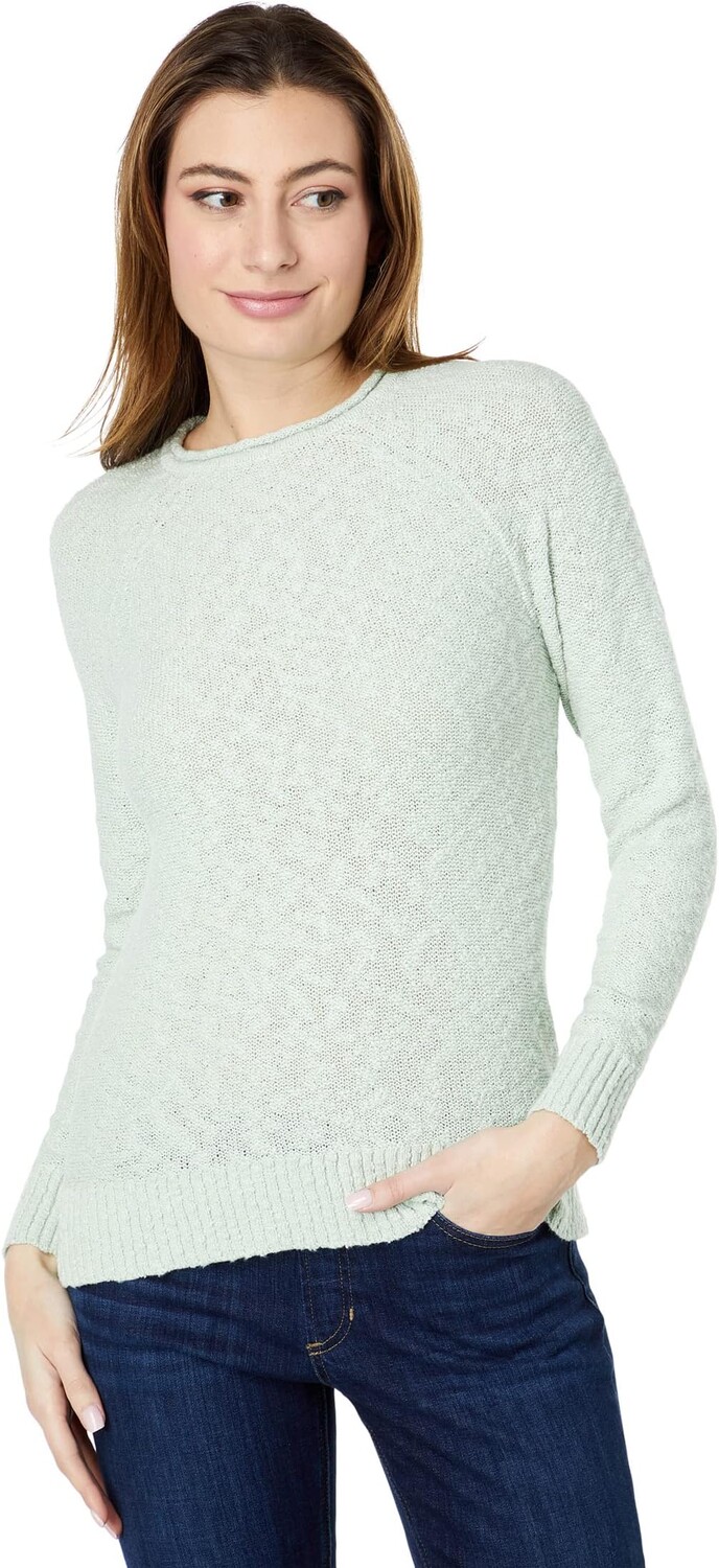 

Хлопковый пуловер средней плотности с высоким воротником L.L.Bean, цвет Light Mint