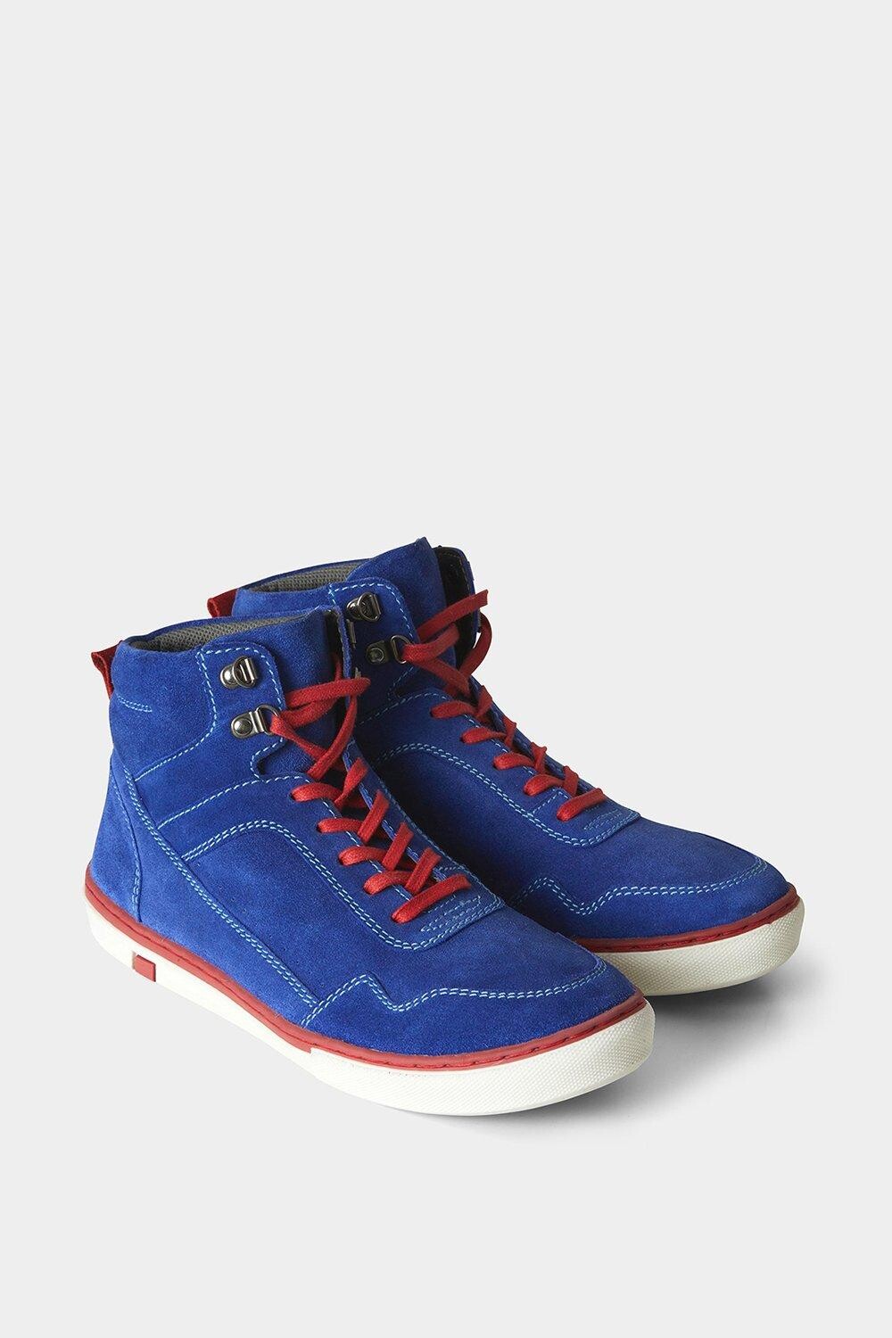 

Высокие кроссовки Classic Suede Lace Up High Top Shoes Joe Browns, синий