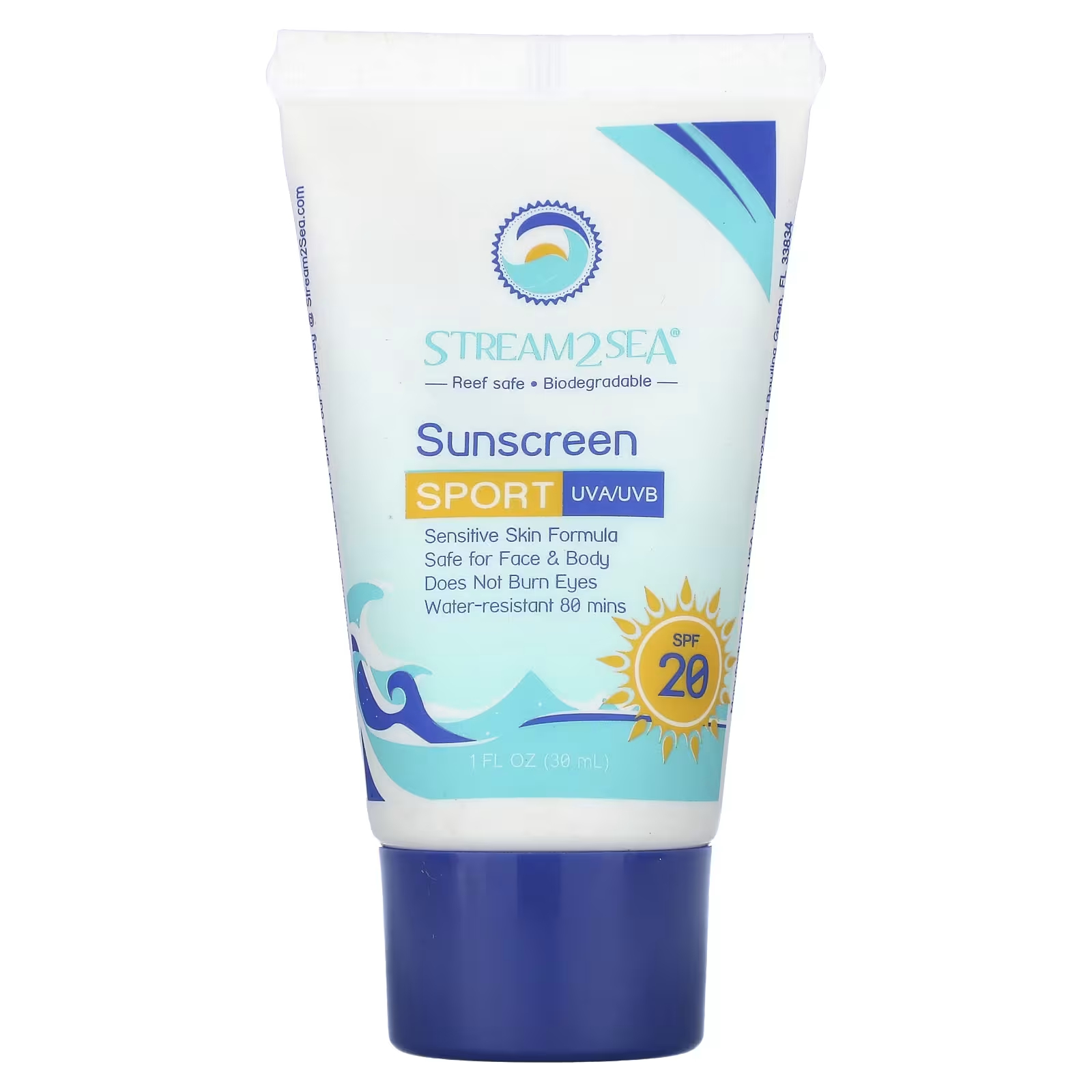 Солнцезащитный крем Stream2Sea Sunscreen Sport SPF 20, 30 мл