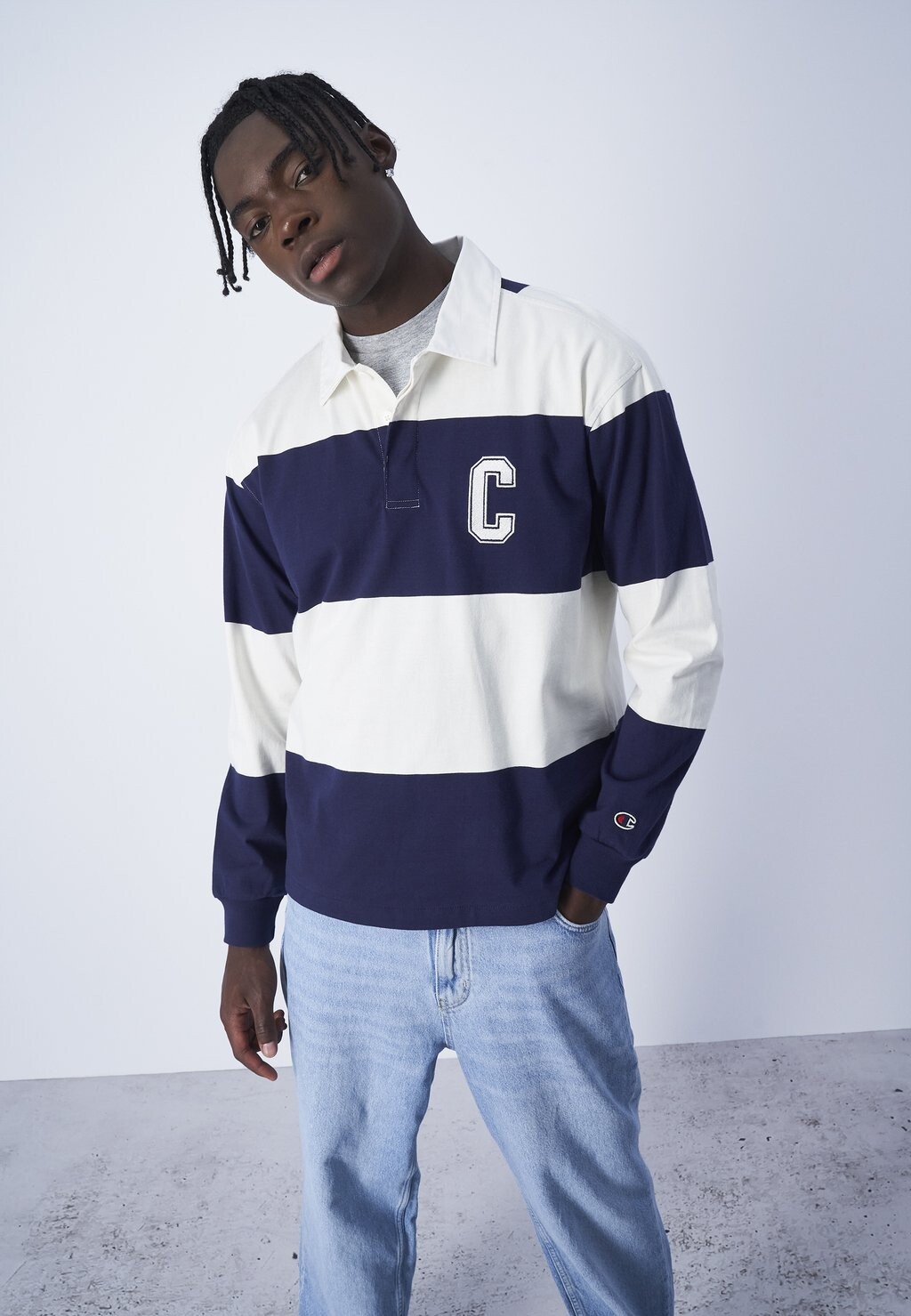 

Рубашка-поло Bookstore Striped Champion, синий