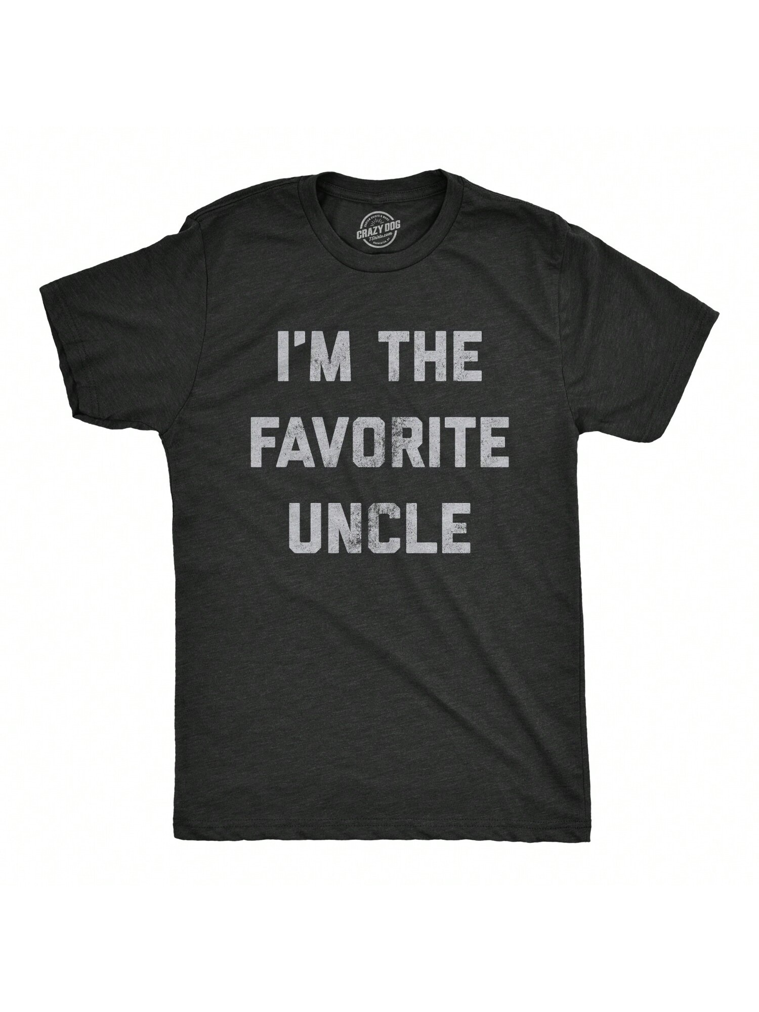 Мужская футболка «Они не мои» «Я дядя», хизер блэк — любимый дядя