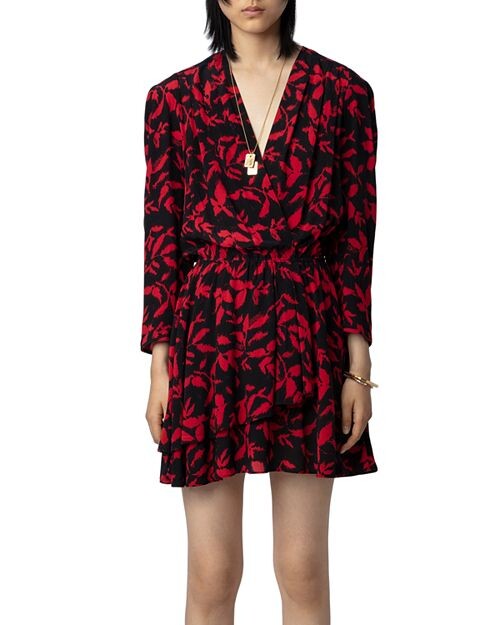

Платье Rogers с V-образным вырезом Zadig & Voltaire, цвет Red