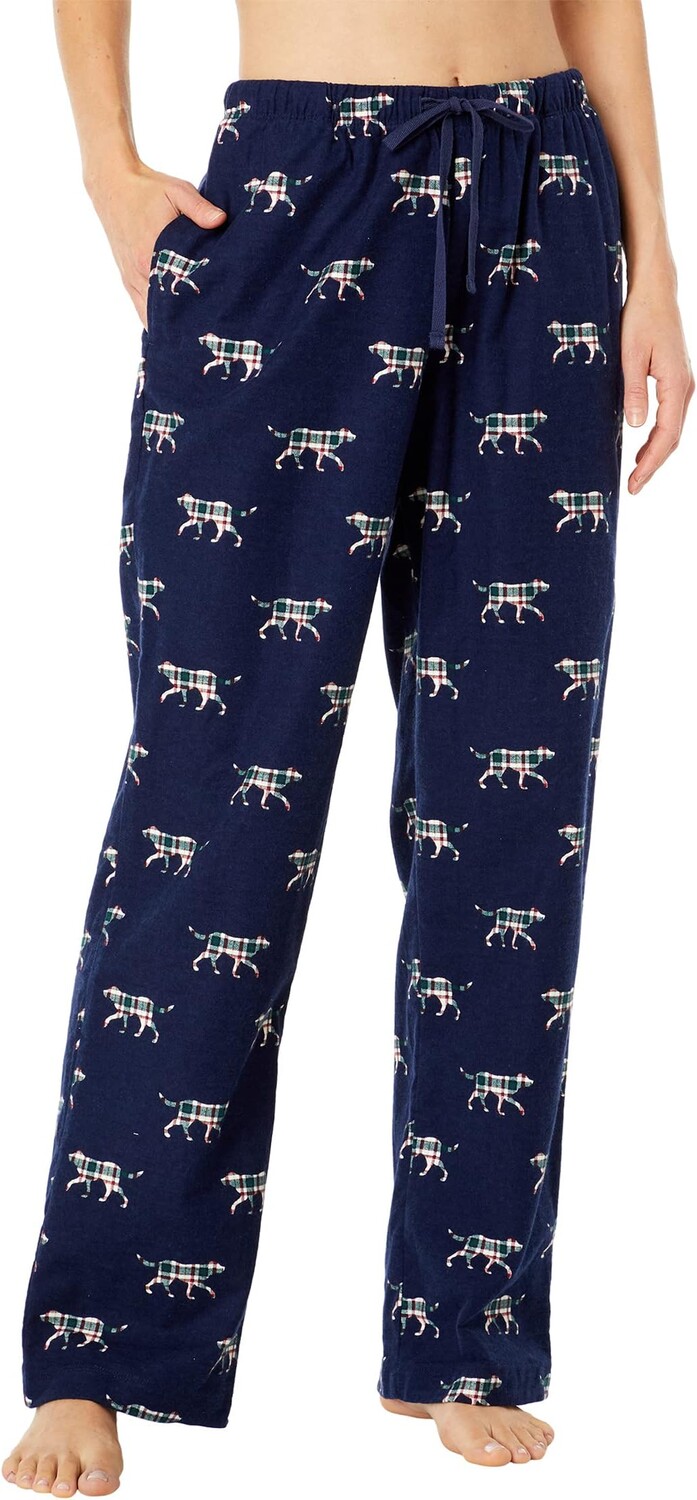 

Фланелевые брюки Bean's с принтом L.L.Bean, цвет Bright Navy Plaid Dog