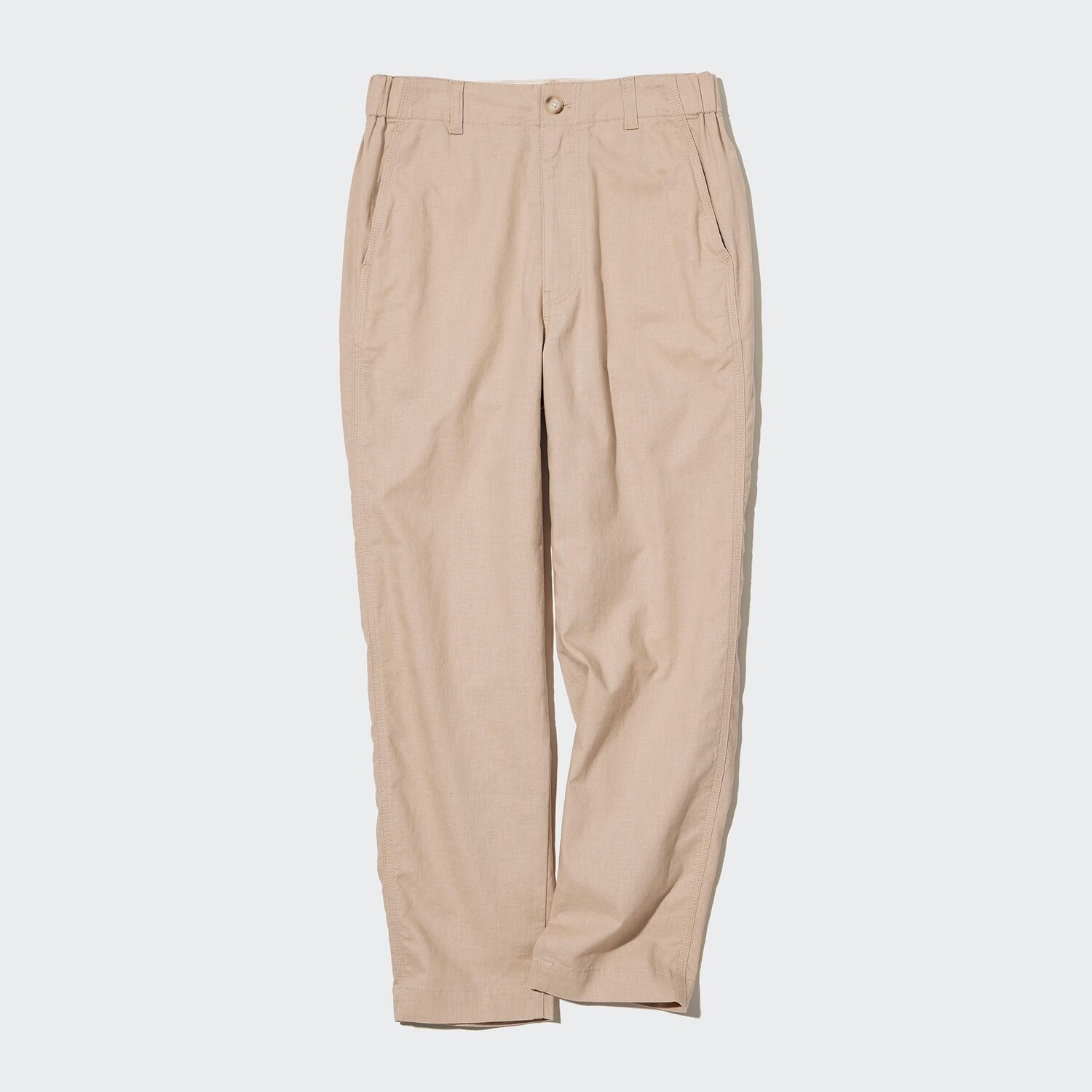 

Брюки UNIQLO из хлопкового льна, бежевый