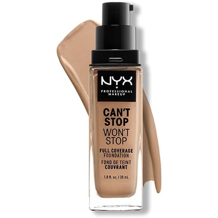 

NYX Can't Stop Won't Stop Тональный крем с полным покрытием Classic Tan, 30 мл Nyx Professional Makeup