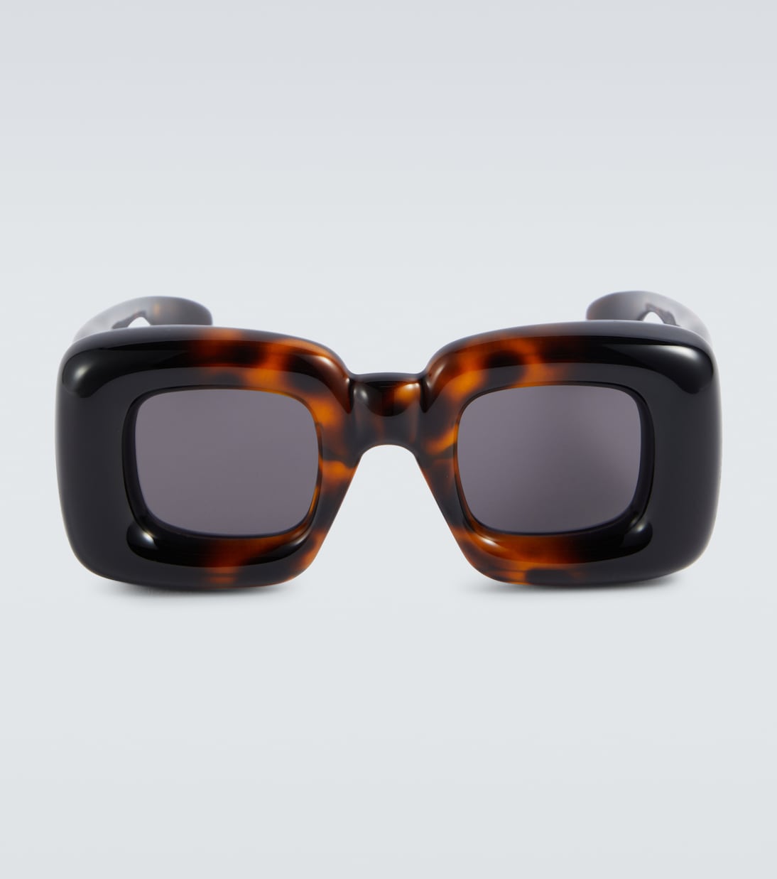 Завышенные квадратные солнцезащитные очки Loewe, черный