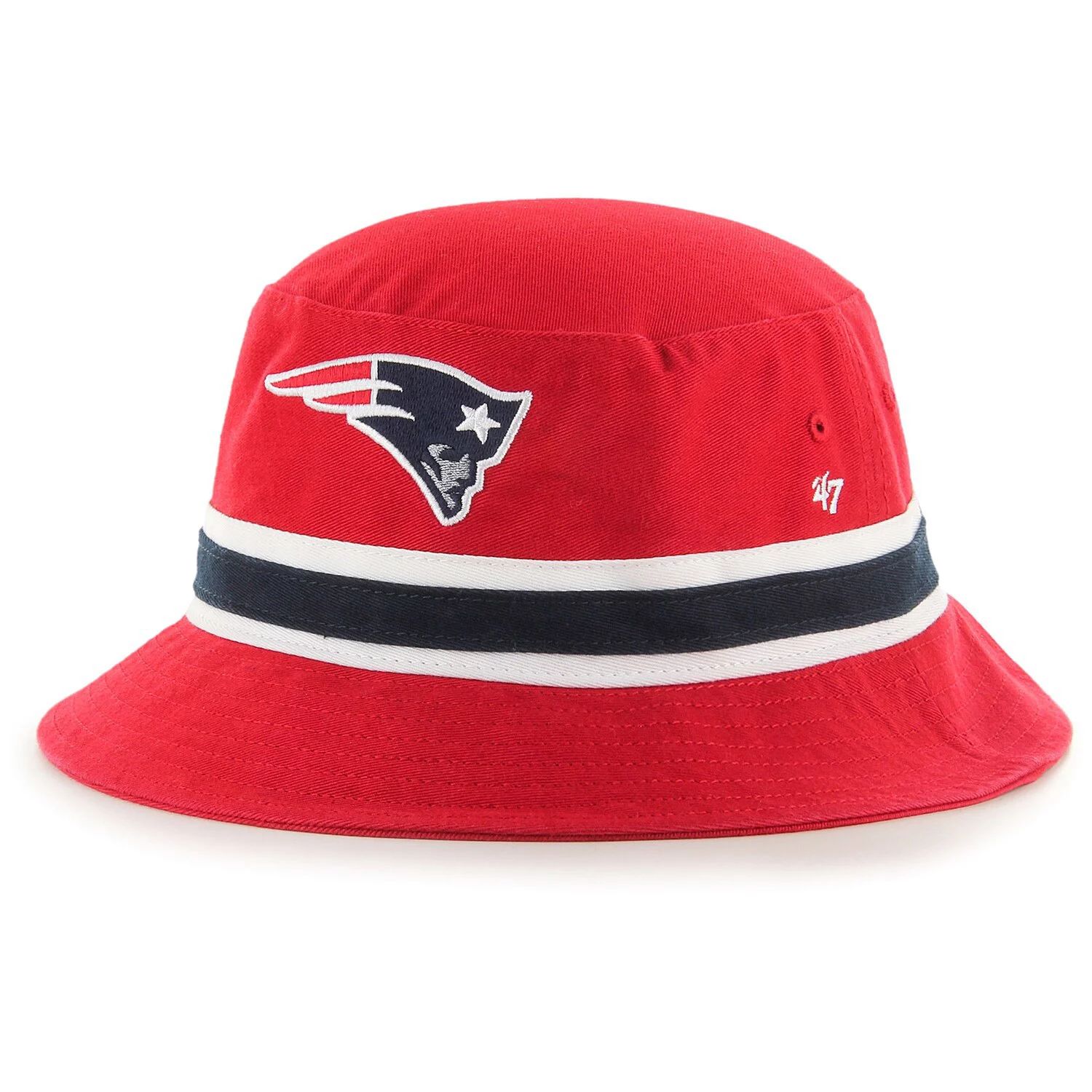 цена Мужская красная панама в полоску New England Patriots '47