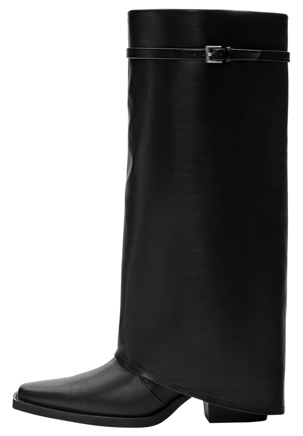 

Сапоги GAITER WITH BUCKLES PULL&BEAR, цвет black