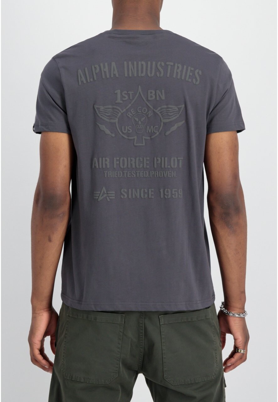 

Футболка с принтом AIR FORCE Alpha Industries, темно-серый