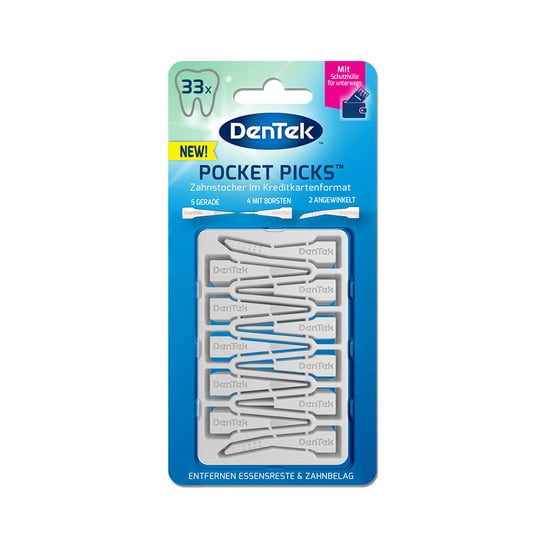Зубочистки Pocket Picks 33 шт. DenTek dentek мгновенное обезболивание максимальная сила чистая мята 1 набор