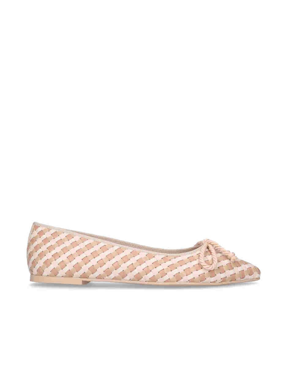 

Женские балетки из плетеной кожи наппа Pretty Ballerinas, бежевый