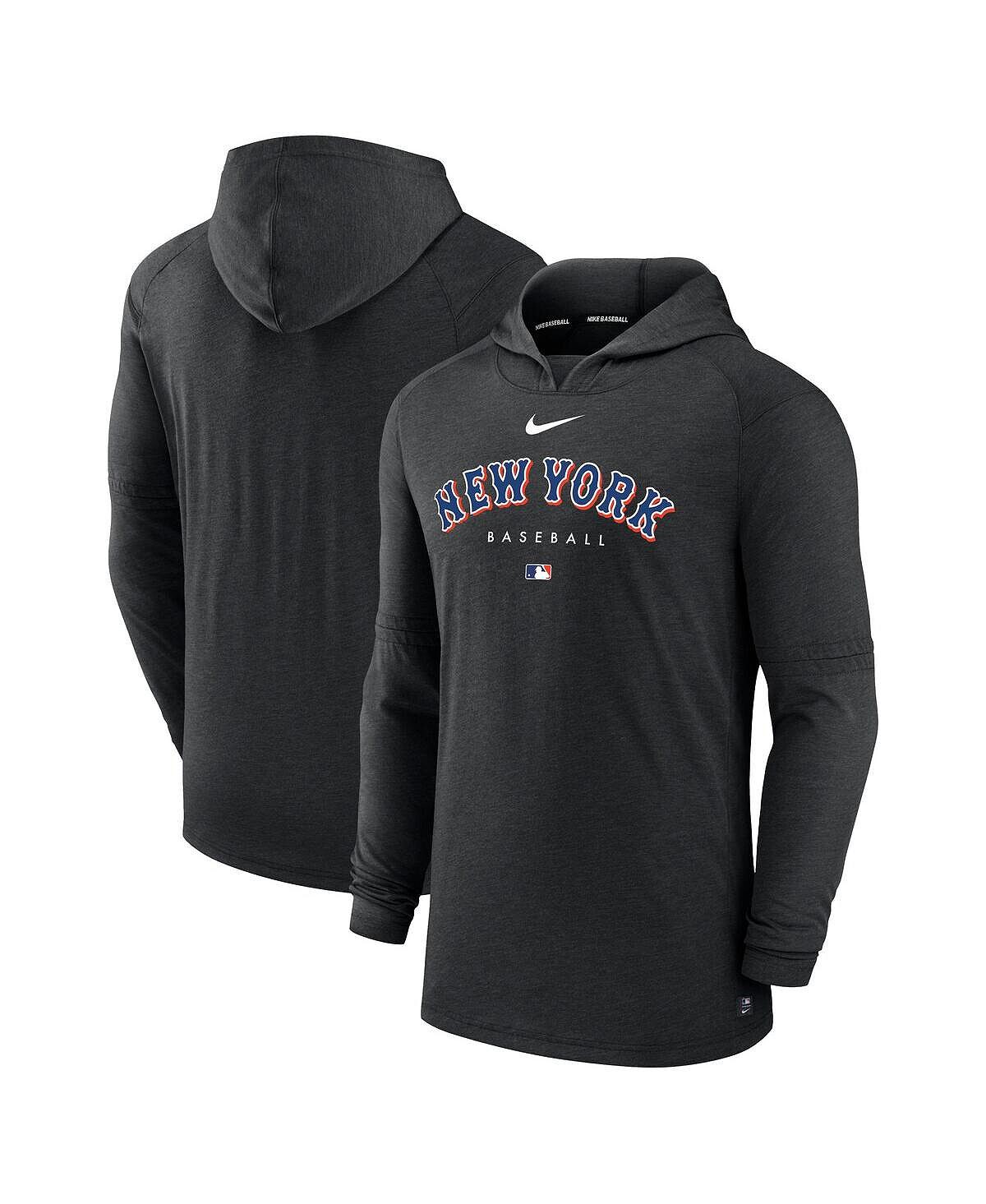 

Мужская черная толстовка с капюшоном New York Mets Authentic Collection Early Work Tri-Blend Performance Pullover Nike