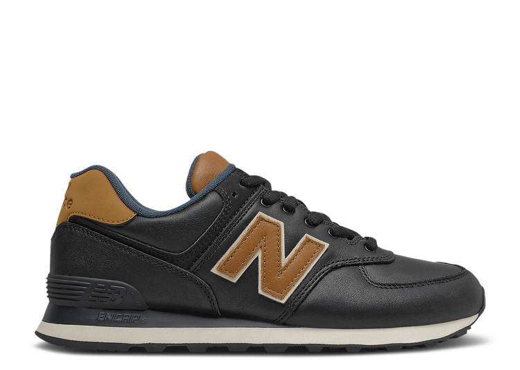 

Кроссовки New Balance 574 'BLACK WORKWEAR NAVY', черный