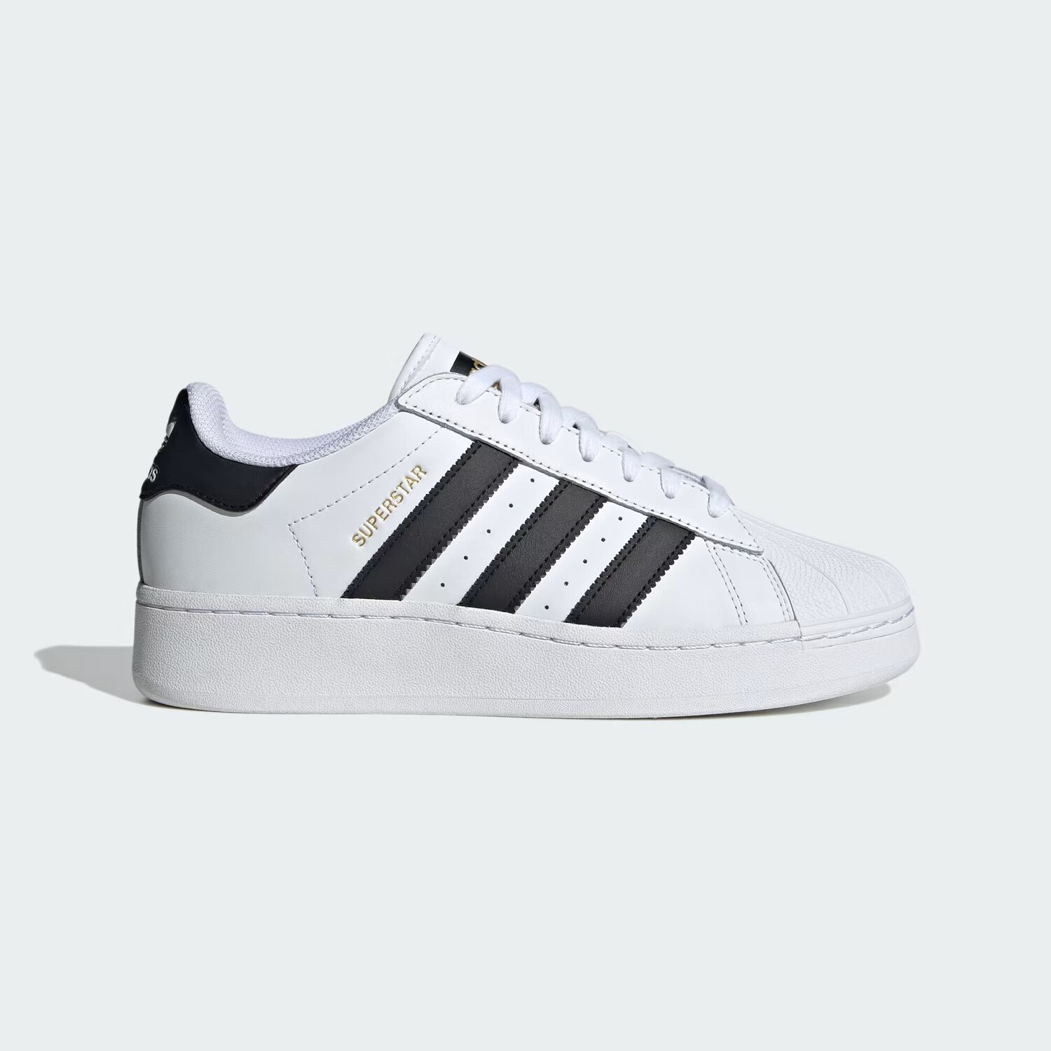 

Кроссовки Superstar XLG Adidas, цвет Cloud White/Core Black/Gold Metallic