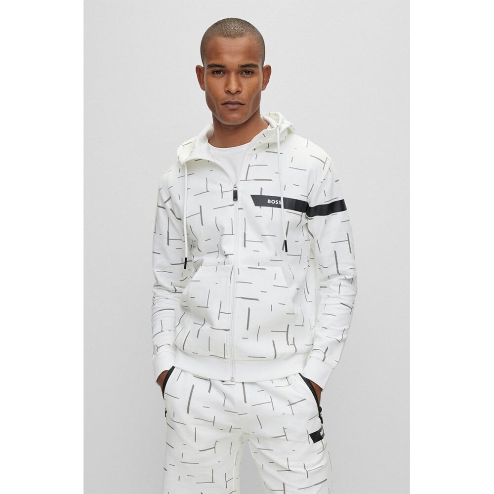 

Толстовка BOSS Saggy 1 10252100 Full Zip, белый