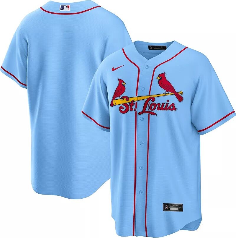 

Мужская реплика Nike St. Louis Cardinals Blank Blue Cool Base Джерси