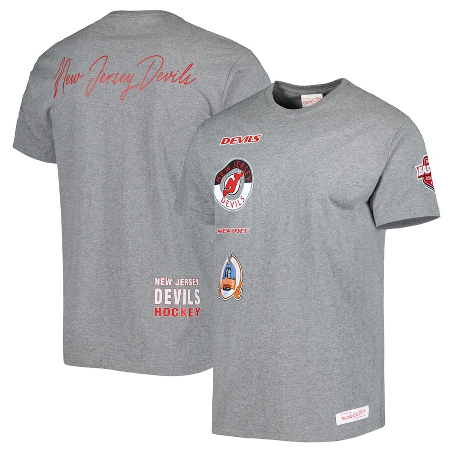 

Футболка с коротким рукавом Mitchell & Ness New Jersey Devils, серый