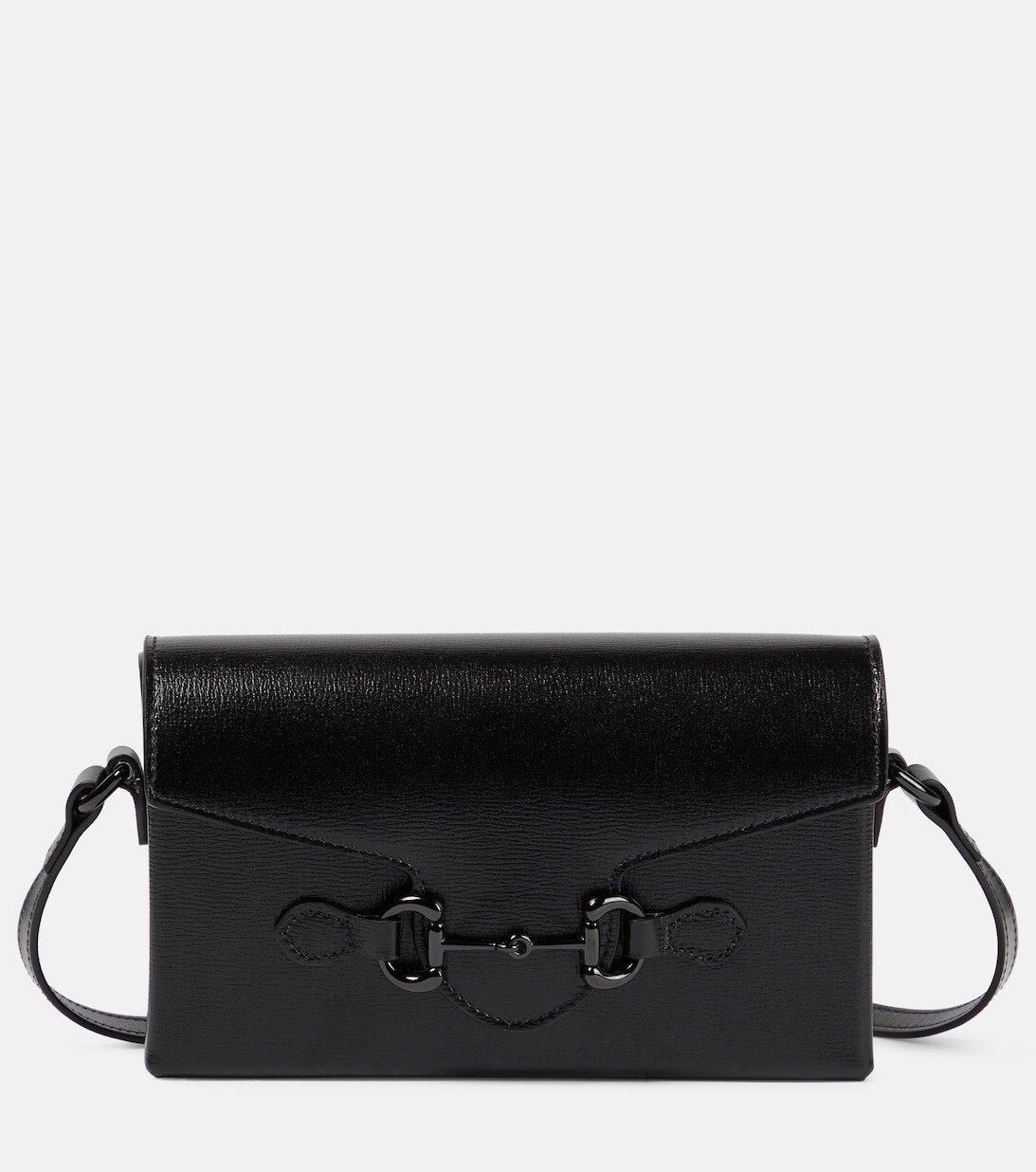 

Кожаная мини-сумка через плечо Gucci Horsebit 1955 Gucci, черный