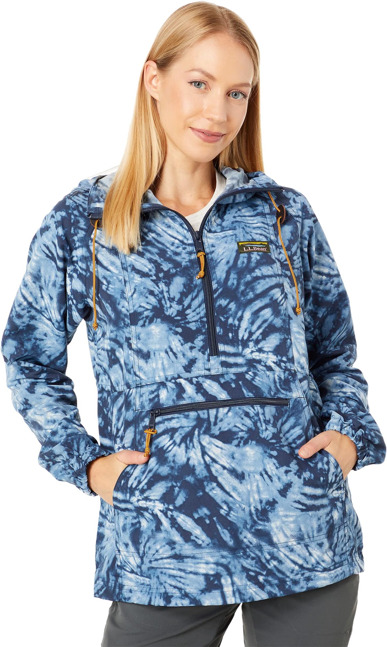 

Куртка Mountain Classic Anorak Print L.L.Bean, цвет Classic Navy Tie-Dye