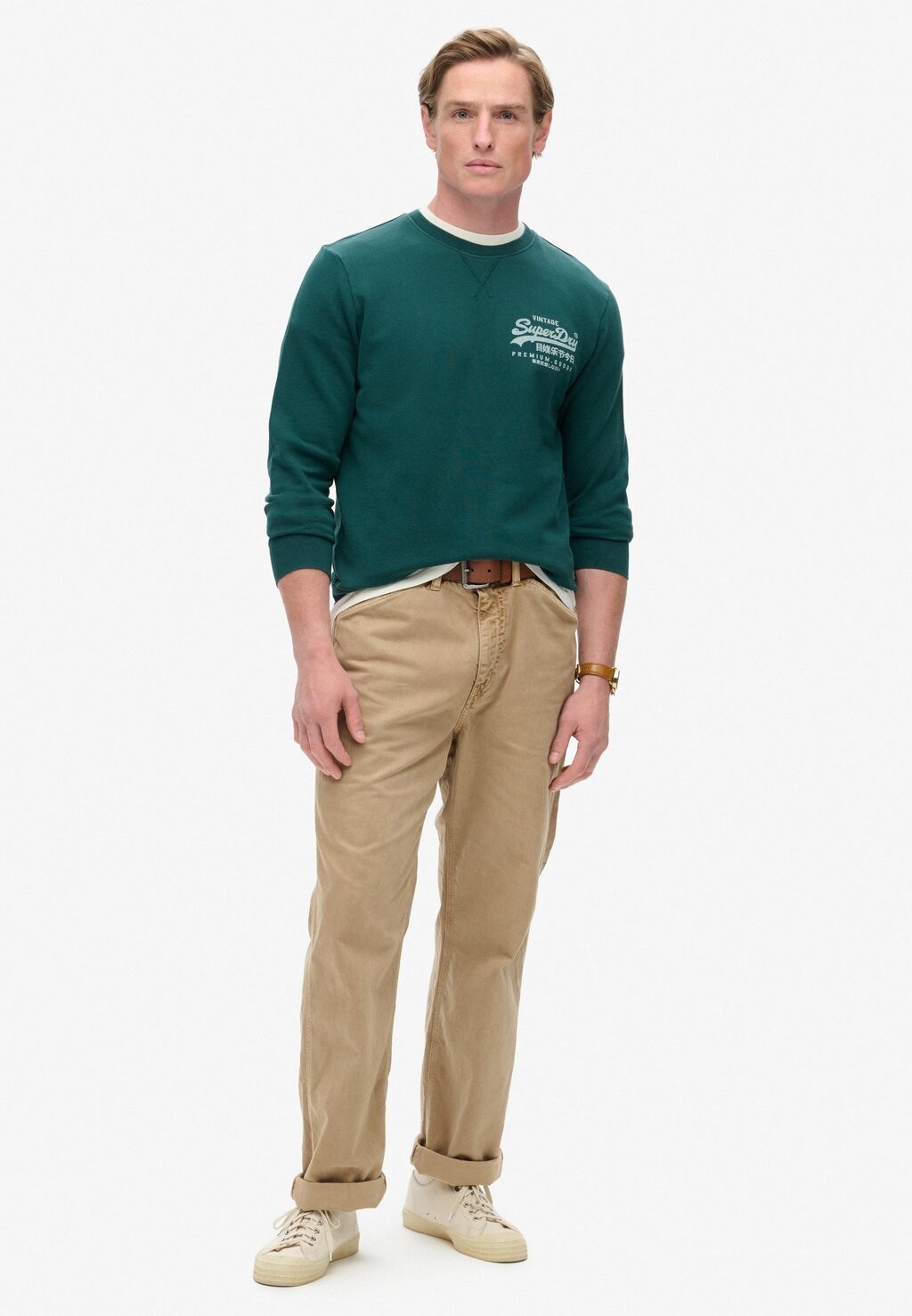 

Толстовка VINTAGE LOGO HERITAGE CHEST Superdry, зеленый