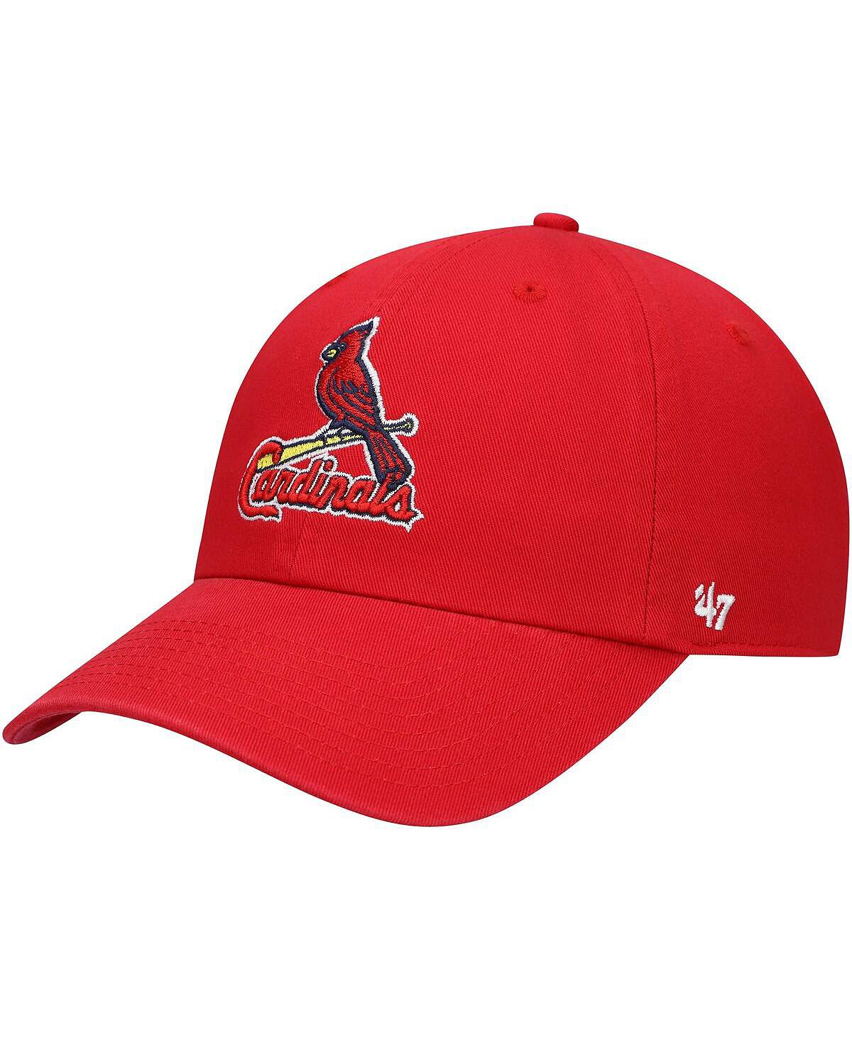 Мужская красная регулируемая кепка St. Louis Cardinals Clean Up '47 Brand