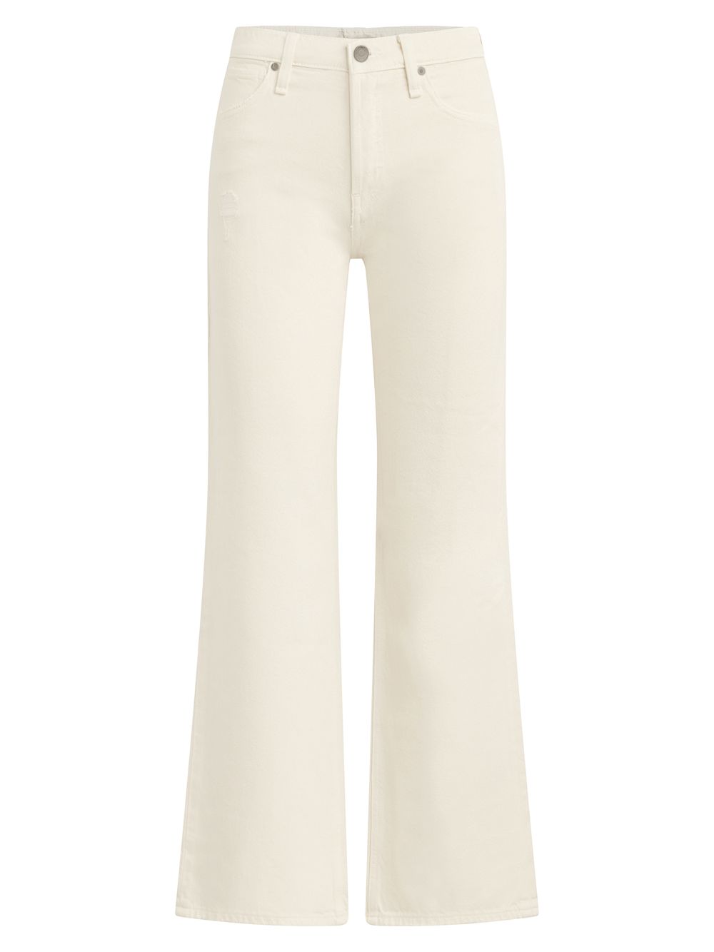 цена Широкие укороченные джинсы Rosie с высокой посадкой Hudson Jeans, экру