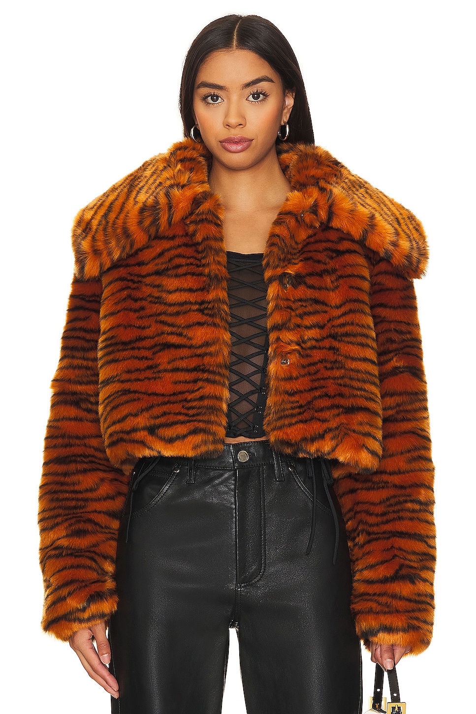 цена Пальто Kim Shui Faux Fur, цвет Tiger