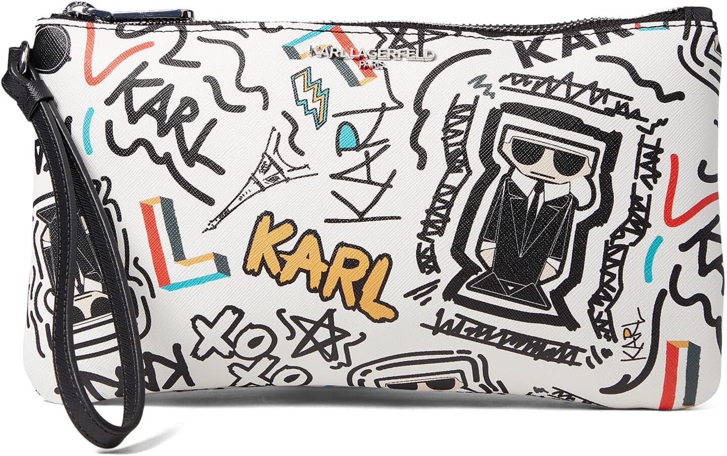 

Сумка Karl Lagerfeld Paris Maybelle SLG Wristlet, цвет White Combo