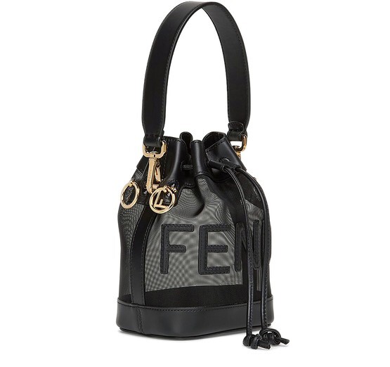 

Сумка-ведро Mon Trésor Fendi, темно-серый