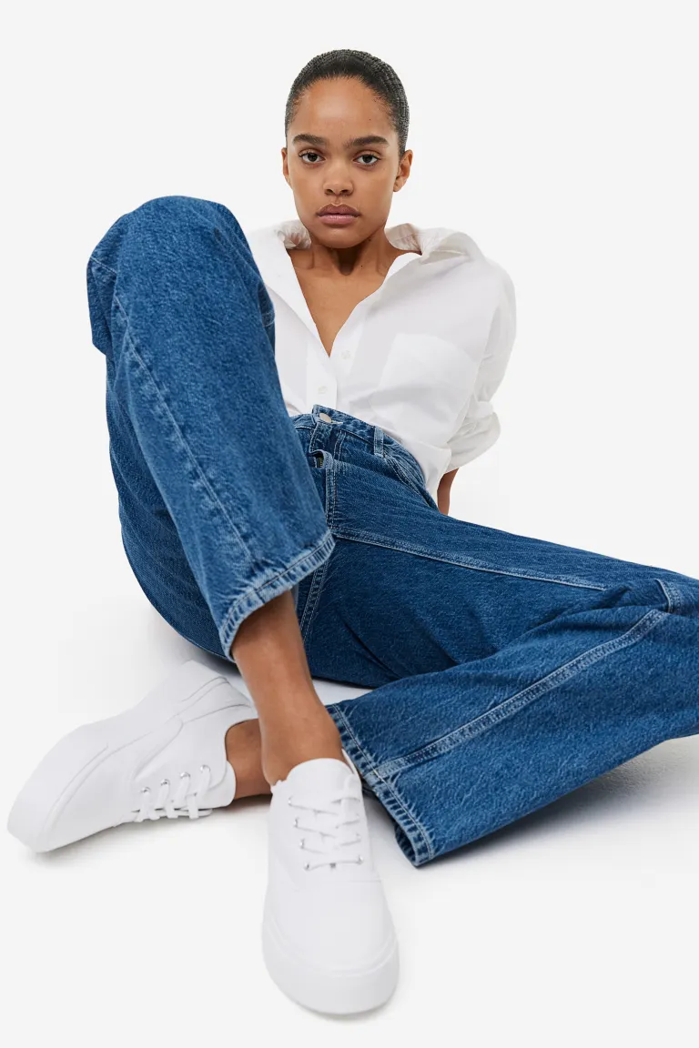 

Парусиновые кроссовки H&M, белый