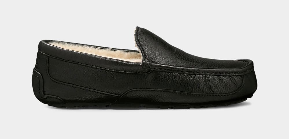 

Домашние тапочки Ascot Leather Slipper UGG, черный
