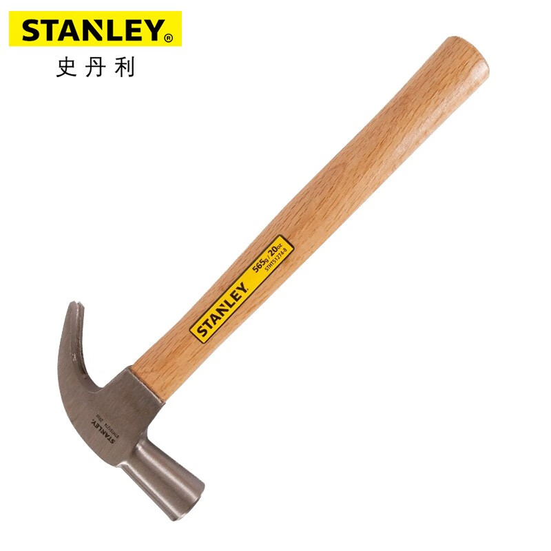 Stanley STHT51274-8-23 Молоток-гвоздодер с ручкой из твердой древесины, 20 унций