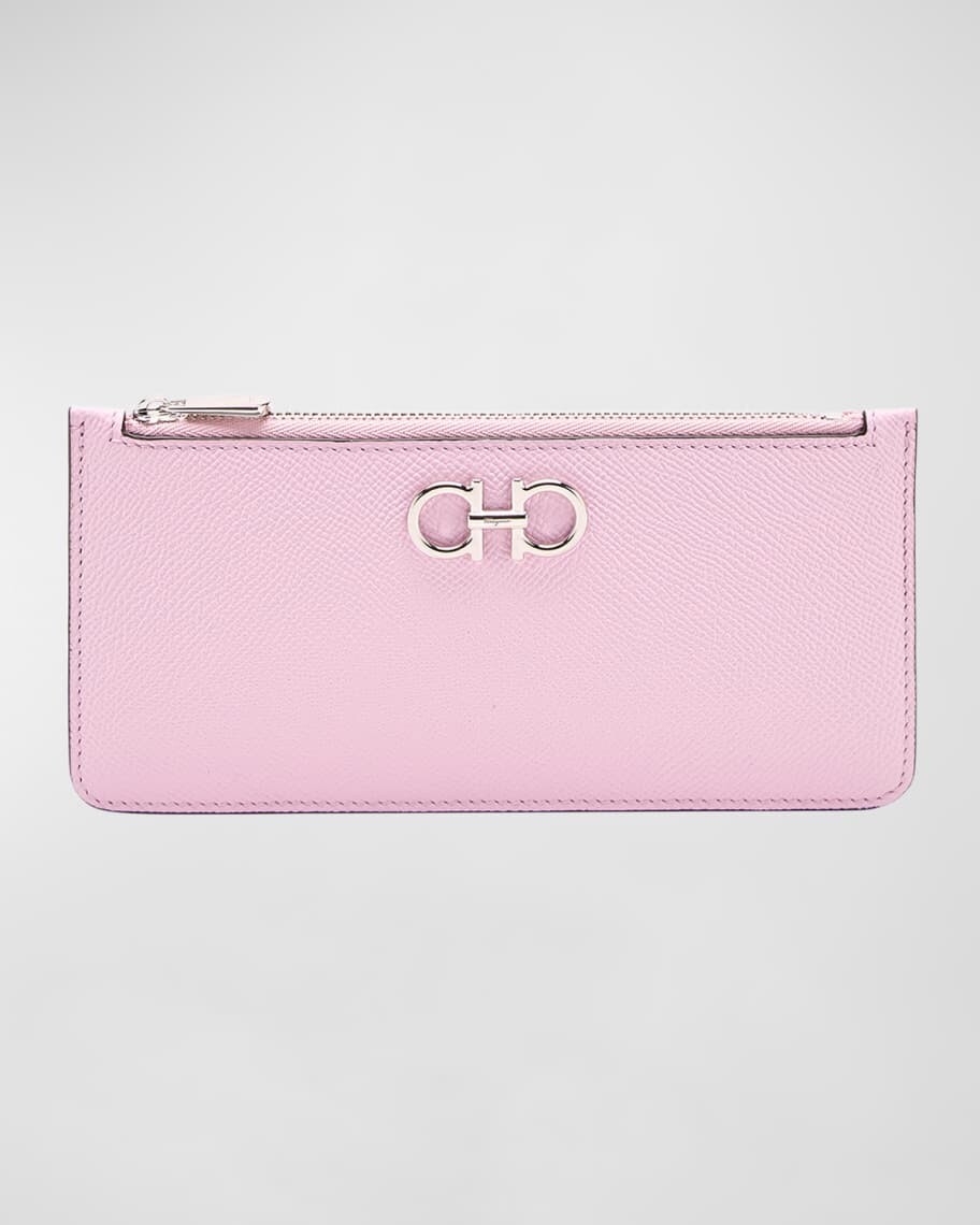 

Кожаный клатч на молнии Gancini Ferragamo
