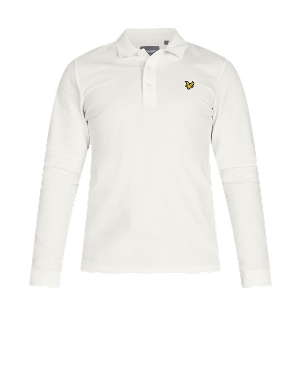 

Рубашка-поло с длинными рукавами Lyle & Scott, белый