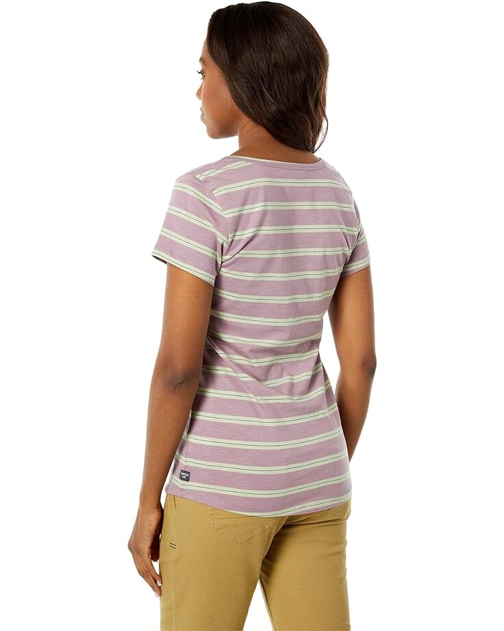 

Футболка Toad&Co Marley II Short Sleeve Tee, цвет Faded Lilac 90s Stripe